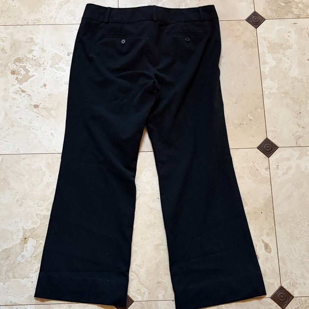 LOFT Black Herringbone Trousers - Picture 3 of 6